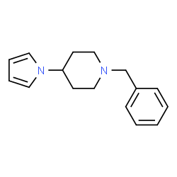 ChemSpider 2D Image | 1-Benzyl-4-(1H-pyrrol-1-yl)piperidine | C16H20N2