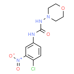 ChemSpider 2D Image | 1-(4-Chloro-3-nitrophenyl)-3-(4-morpholinyl)urea | C11H13ClN4O4