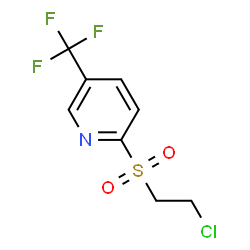 ChemSpider 2D Image | 2-[(2-Chloroethyl)sulfonyl]-5-(trifluoromethyl)pyridine | C8H7ClF3NO2S