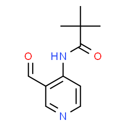 ChemSpider 2D Image | N-(3-Formyl-4-pyridinyl)-2,2-dimethylpropanamide | C11H14N2O2