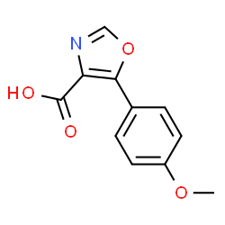 ChemSpider 2D Image | 5-(4-Methoxyphenyl)-4-oxazolecarboxylic acid | C11H9NO4