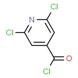 ChemSpider 2D Image | 2,6-Dichloroisonicotinoyl chloride | C6H2Cl3NO