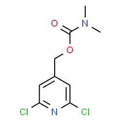 ChemSpider 2D Image | (2,6-Dichloro-4-pyridinyl)methyl dimethylcarbamate | C9H10Cl2N2O2