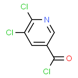 ChemSpider 2D Image | 5,6-Dichloronicotinoyl chloride | C6H2Cl3NO