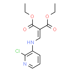 ChemSpider 2D Image | Diethyl {[(2-chloro-3-pyridinyl)amino]methylene}malonate | C13H15ClN2O4