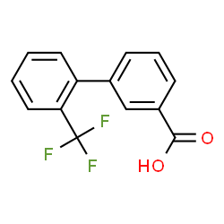 ChemSpider 2D Image | 2'-(Trifluoromethyl)-3-biphenylcarboxylic acid | C14H9F3O2