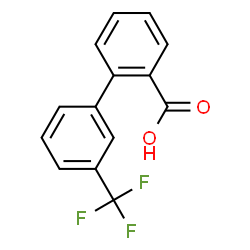 ChemSpider 2D Image | 3'-(Trifluoromethyl)-2-biphenylcarboxylic acid | C14H9F3O2