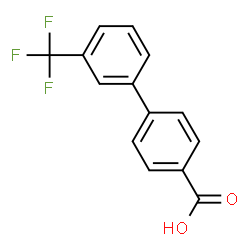 ChemSpider 2D Image | 3'-(Trifluoromethyl)-4-biphenylcarboxylic acid | C14H9F3O2