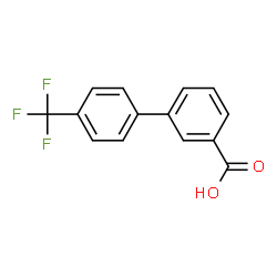 ChemSpider 2D Image | 4'-Trifluoromethyl-biphenyl-3-carboxylic acid | C14H9F3O2