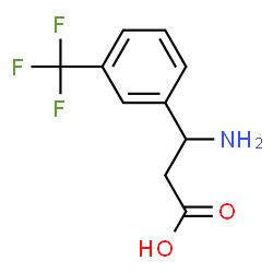 ChemSpider 2D Image | 3-Amino-3-[3-(trifluoromethyl)phenyl]propanoic acid | C10H10F3NO2
