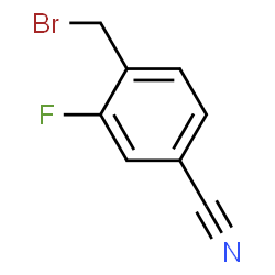 ChemSpider 2D Image | 4-Cyano-2-fluorobenzyl bromide | C8H5BrFN
