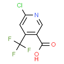 ChemSpider 2D Image | 6-Chloro-4-(trifluoromethyl)nicotinic acid | C7H3ClF3NO2