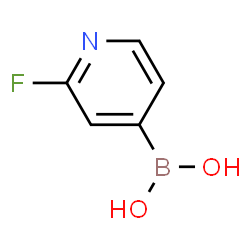 ChemSpider 2D Image | 2-Fluoropyridine-4-boronic acid | C5H5BFNO2