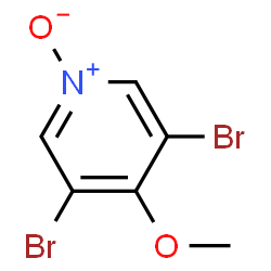 ChemSpider 2D Image | 3,5-Dibromo-4-methoxypyridine 1-oxide | C6H5Br2NO2