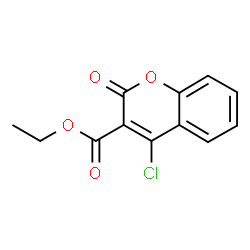 ChemSpider 2D Image | Ethyl 4-chloro-2-oxo-2H-chromene-3-carboxylate | C12H9ClO4