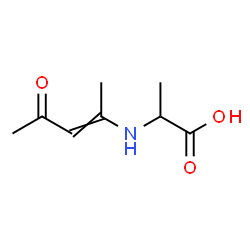 ChemSpider 2D Image | N-(4-Oxo-2-penten-2-yl)alanine | C8H13NO3