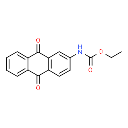 ChemSpider 2D Image | Ethyl (9,10-dioxo-9,10-dihydro-2-anthracenyl)carbamate | C17H13NO4
