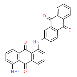 ChemSpider 2D Image | 1-Amino-5-[(9,10-dioxo-9,10-dihydro-2-anthracenyl)amino]-9,10-anthraquinone | C28H16N2O4
