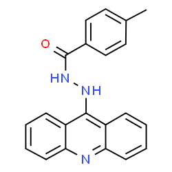 ChemSpider 2D Image | N'-(9-Acridinyl)-4-methylbenzohydrazide | C21H17N3O