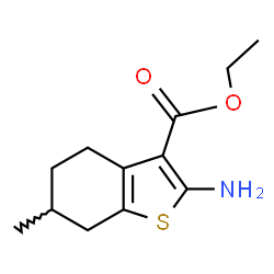 ChemSpider 2D Image | Ethyl 2-amino-4,5,6,7-tetrahydro-6-methylbenzo[b]thiophene-3-carboxylate | C12H17NO2S