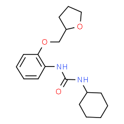 ChemSpider 2D Image | 1-Cyclohexyl-3-[2-(tetrahydro-2-furanylmethoxy)phenyl]urea | C18H26N2O3
