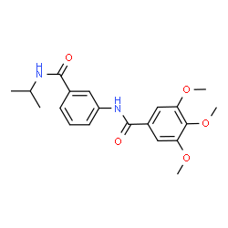 ChemSpider 2D Image | N-[3-(Isopropylcarbamoyl)phenyl]-3,4,5-trimethoxybenzamide | C20H24N2O5