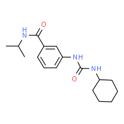 ChemSpider 2D Image | 3-[(Cyclohexylcarbamoyl)amino]-N-isopropylbenzamide | C17H25N3O2