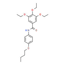 ChemSpider 2D Image | N-(4-Butoxyphenyl)-3,4,5-triethoxybenzamide | C23H31NO5