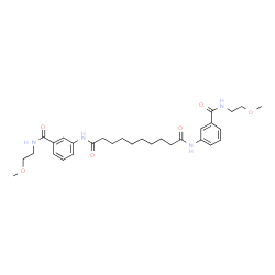 ChemSpider 2D Image | N,N'-Bis{3-[(2-methoxyethyl)carbamoyl]phenyl}decanediamide | C30H42N4O6