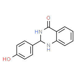 ChemSpider 2D Image | 2-(4-Hydroxyphenyl)-2,3-dihydro-4(1H)-quinazolinone | C14H12N2O2