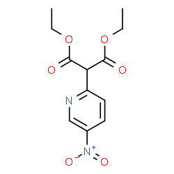 ChemSpider 2D Image | Diethyl (5-nitro-2-pyridinyl)malonate | C12H14N2O6