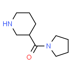ChemSpider 2D Image | 3-(1-pyrrolidinylcarbonyl)piperidine | C10H18N2O