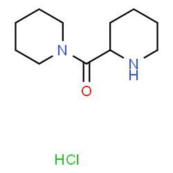 ChemSpider 2D Image | piperidino(2-piperidinyl)methanone hydrochloride | C11H21ClN2O