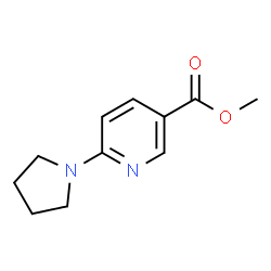 ChemSpider 2D Image | methyl 6-pyrrolidin-1-ylnicotinate | C11H14N2O2