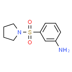 ChemSpider 2D Image | 3-(1-Pyrrolidinylsulfonyl)aniline | C10H14N2O2S