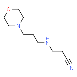 ChemSpider 2D Image | 3-((3-morpholinopropyl)amino)propanenitrile | C10H19N3O