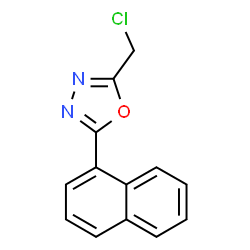 ChemSpider 2D Image | 2-(Chloromethyl)-5-(1-naphthyl)-1,3,4-oxadiazole | C13H9ClN2O