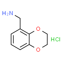 ChemSpider 2D Image | 2,3-dihydro-1,4-benzodioxin-5-ylmethylamine hydrochloride | C9H12ClNO2