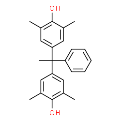 ChemSpider 2D Image | 4,4'-(1-Phenyl-1,1-ethanediyl)bis(2,6-dimethylphenol) | C24H26O2