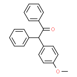 ChemSpider 2D Image | 2-(4-Methoxyphenyl)-1,2-diphenylethanone | C21H18O2