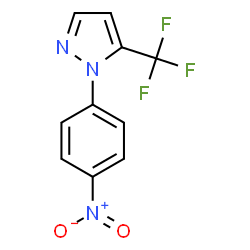 ChemSpider 2D Image | 1-(4-Nitrophenyl)-5-(trifluoromethyl)-1H-pyrazole | C10H6F3N3O2