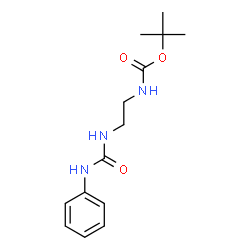 ChemSpider 2D Image | tert-butyl N-{2-[(anilinocarbonyl)amino]ethyl}carbamate | C14H21N3O3