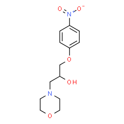 ChemSpider 2D Image | 1-morpholino-3-(4-nitrophenoxy)propan-2-ol | C13H18N2O5