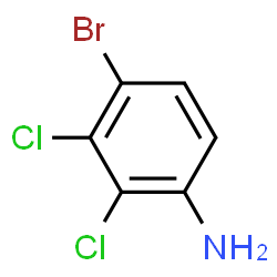 ChemSpider 2D Image | 4-Bromo-2,3-dichloroaniline | C6H4BrCl2N