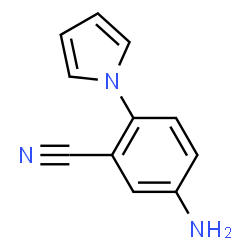 ChemSpider 2D Image | 5-Amino-2-(1H-pyrrol-1-yl)benzonitrile | C11H9N3