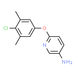 ChemSpider 2D Image | 6-(4-Chloro-3,5-dimethylphenoxy)-3-pyridinamine | C13H13ClN2O
