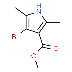 ChemSpider 2D Image | METHYL 4-BROMO-2,5-DIMETHYL-1H-PYRROLE-3-CARBOXYLATE | C8H10BrNO2