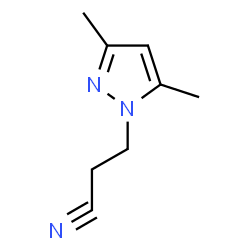ChemSpider 2D Image | 3-(3,5-dimethylpyrazol-1-yl)propanenitrile | C8H11N3