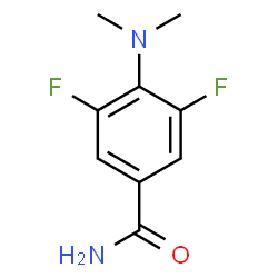 ChemSpider 2D Image | 4-(Dimethylamino)-3,5-difluorobenzamide | C9H10F2N2O