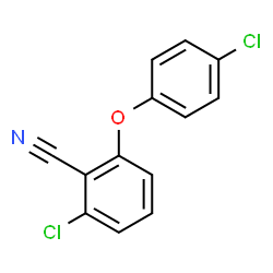 ChemSpider 2D Image | 2-Chloro-6-(4-chlorophenoxy)benzonitrile | C13H7Cl2NO